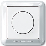 Merten SM M-Trend Бел Светорегулятор поворотный для л/н 600Вт ( в сборе)